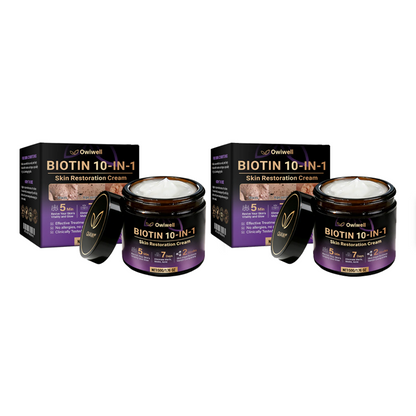 ✨Made and Shipped from USA ✨Owiwell® Biotin 10-in-1 Skin Restoration Cream 🍀
