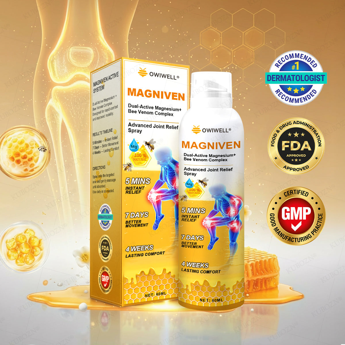 🇺🇸🏅  Owiwell® MagniVen Magnesium & Bee Venom Joint Spray – 5 Min Relief · 7 Day Mobility · 4 Week Comfort  (offer)
